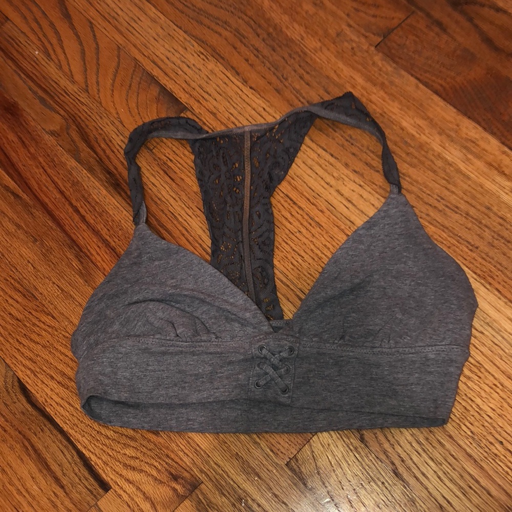 Gray bralette